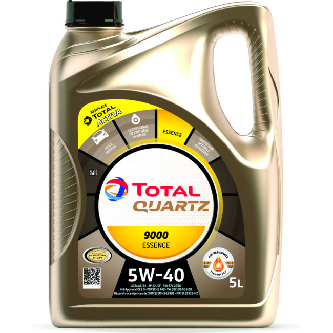 TOTAL HUILE MOTEUR QUARTZ 9000 5W-40