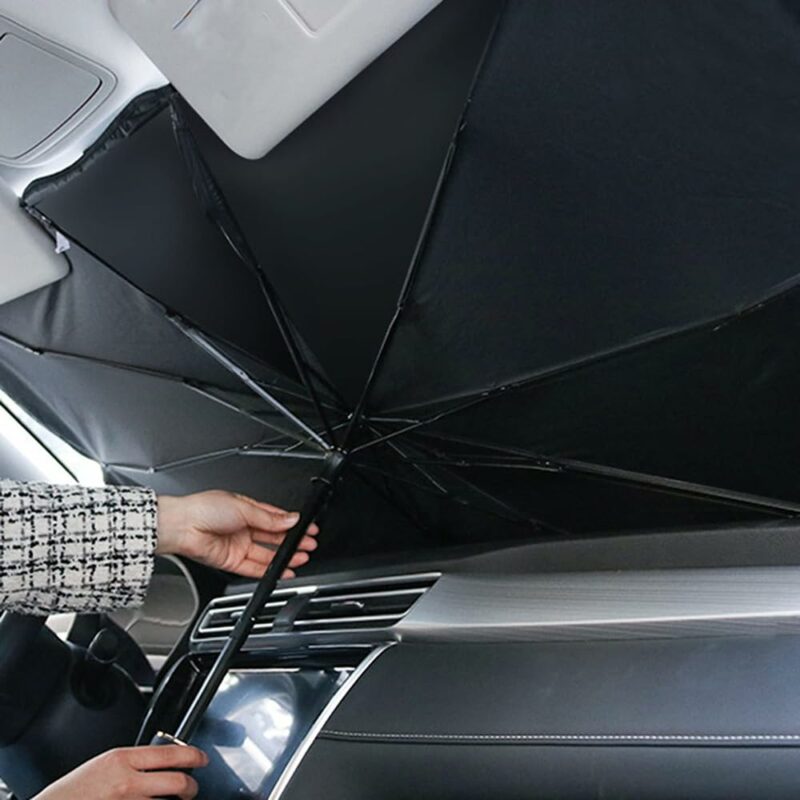 Pare-soleil de pare-brise de voiture pliable de type parapluie