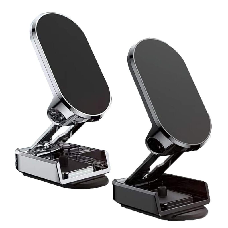 support téléphone pliable en métal, rotatif à 720 °pour tableau de bord