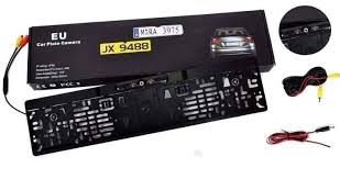 Plaque d'immatriculation avec caméra de recul