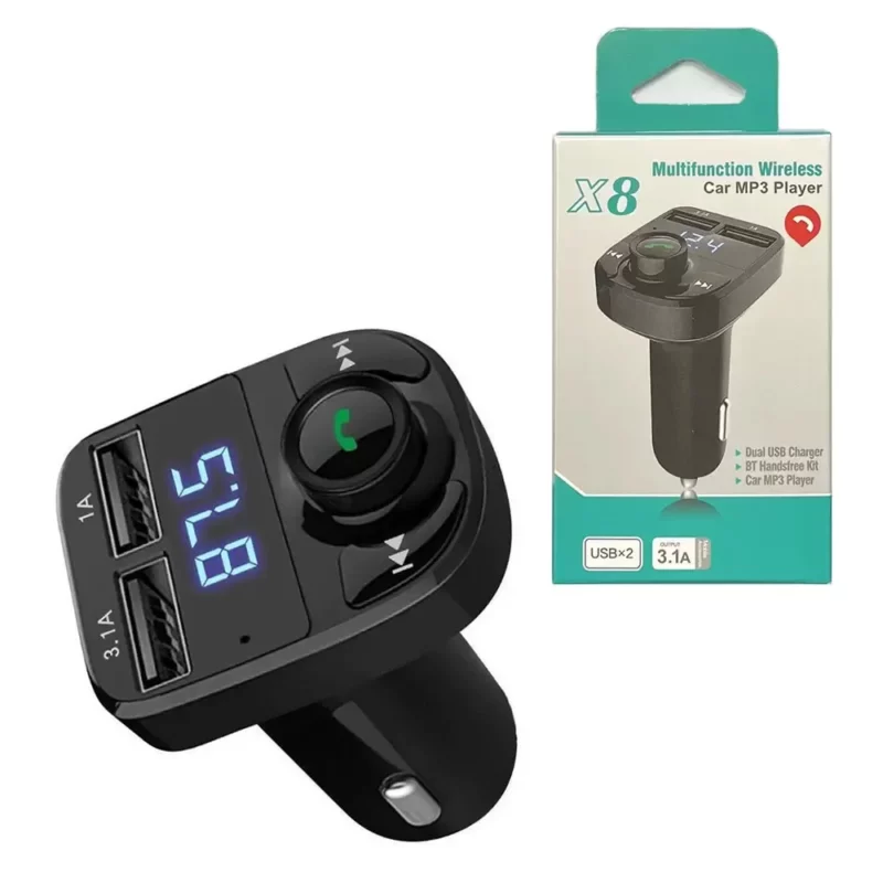 Transmitter X8 FM Transmitter Aux Modulator Bluetooth Wireless Handsfree Car Kit Audio MP3 Player Charge