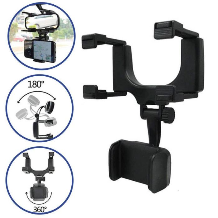 Support Téléphone Voiture Rétroviseur – Image 4